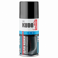 KUDO KU-5271 Краска для кожи чёрная глянцевая 210мл 1/12шт
